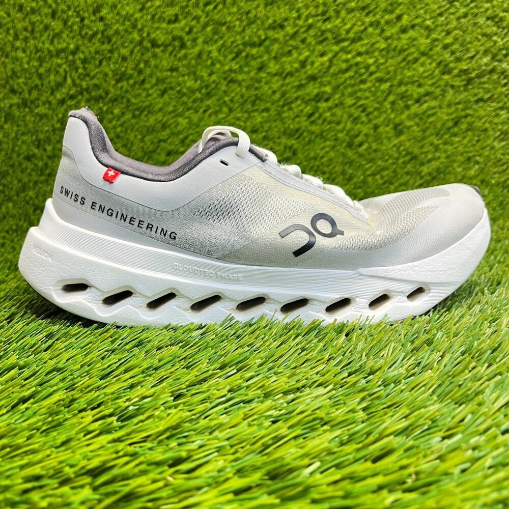 On Cloudsurfer Next Womens Size 7 Gray White Athletic Running Shoes Sneakers